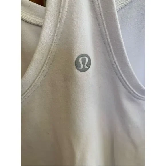 Bundle of 3 Lululemon Cool Racerback II Tank Tops in Plum, White & Black Size 8- - Picture 9 of 12